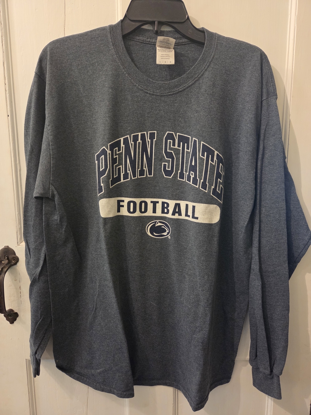Penn State Football Long Sleeve - Navy Heather